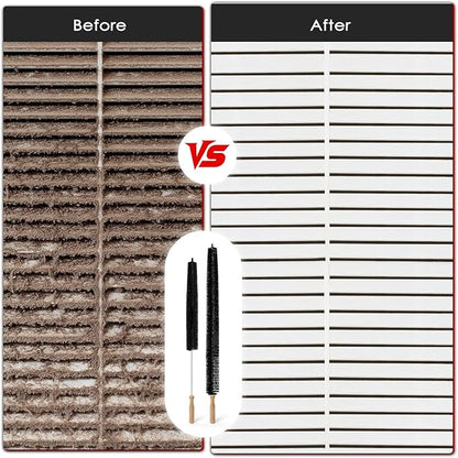 Dryer Vent Cleaner Kit, 2 Pack Dryer Lint Brush, 30 Inch Long Flexible Lint Remover, Refrigerator Coil Cleaning Brush, Home Essentials (Long-Style + Short-Style)