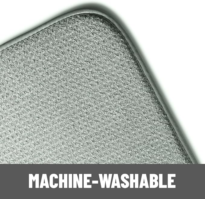 Bellemain XXL Dish Mat Microfiber Dish Drying Mat, Super absorbent (Green, 16" x 18")