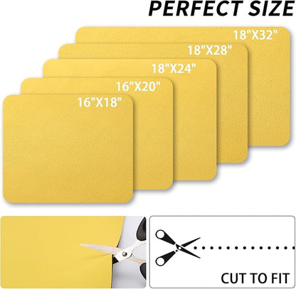 HotLive Dish Drying Mat for Kitchen Counter, Heat Resistant Drainer Mats with Non-slip Rubber Backed, Hide Stain Kitchen Super Absorbent Draining Mat, Easy to Clean Dish Rack Pad, Yellow 16"x20"