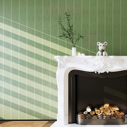 JiffDiff Wallpaper Peel and Stick Textured,3D Embossed Wall Paper Stick on Wallpaper Modern Waterproof Self Adhesive Contact Paper(17.3" x 120")