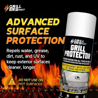 2-Pack Ceramic Grill Protector | Rust Prevention Spray & Anti Rust Spray for Metal | UV Shield & Blackstone Griddle Conditioner Alternative for Exterior Protection - 14.8 fl oz.