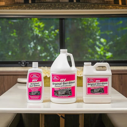 Kitchen & Bath Polish w/Carnauba Cleaner Wax Formulation for a Protective Coating - Removes Water Spots, Light Scratches & Stains While Restoring Color & Shine, 1-Gallon