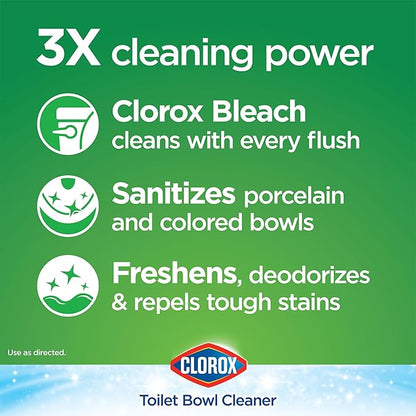 Clorox Ultra Clean Toilet Tablets Bleach 2 Count, 3.5 Oz Each (Pack May Vary)