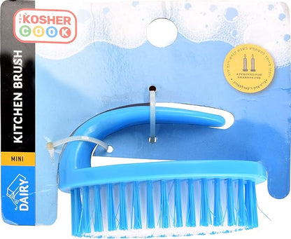 The Kosher Cook Dairy Blue Dish - Brush, Dishwashing and Kitchen Cleaning and Scouring, Easy Grip Handle, Gentle Bristles Color Coded Home and Kitchen Accessories