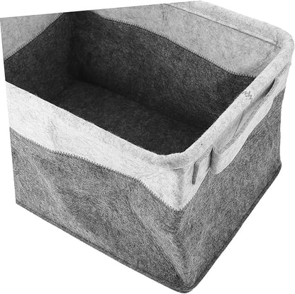 Laundry Hamper Capacity Decorative Storage Basket for Clothes Multi Functional Felt Woven Organizer for Home and Travel Essentials