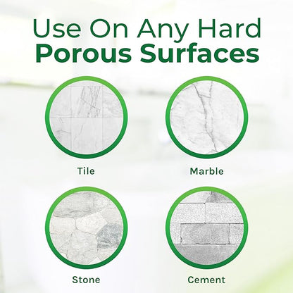 Hygea Natural Tough Action Tile & Grout Cleaner - Deep Cleans Dirt & Scum, Conditions & Enhances Stone Color - Acid-Free & Residue-Free Biodegradable Formula (Ready to Use Gallon)