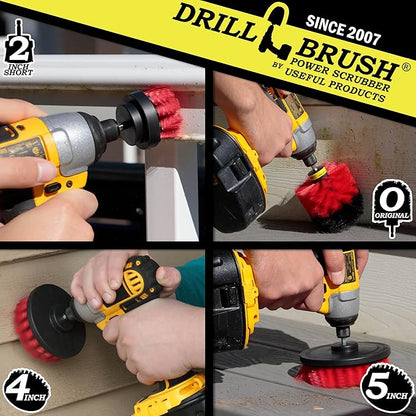 Outdoor Cleaning Supplies - Bird Bath Brush - Garden Statues Cleaning Kit - Outdoor Water Fountain Cleaning Brush - Headstone Restoration Brush Kit - Outdoor Granite Cleaner - Concrete Cleaning Brush