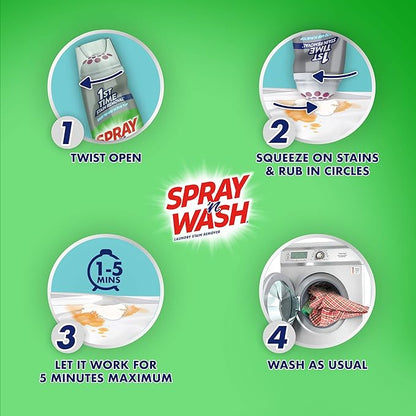 Spray 'n Wash Max Gel Pre-Treat Laundry Stain Stick, 6.7 oz Stain Remover Stick