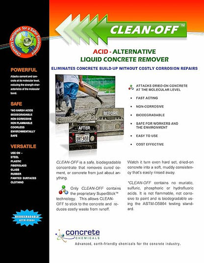 CLEAN-OFF Liquid Concrete Remover 5 Gallon