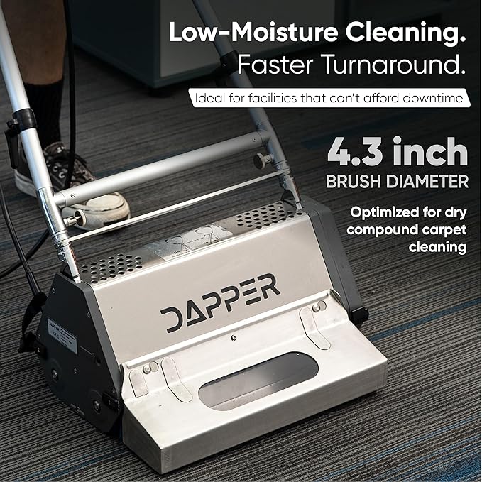 22" Counter-Rotating Brush (CRB) Commercial Carpet & Hard Floor Cleaning Machine – 450 RPM, Quiet 53 dBA, Durable 60 lb Wide-Area Scrubber – Ideal for Banquet Halls, Event Centers & Large Facilities