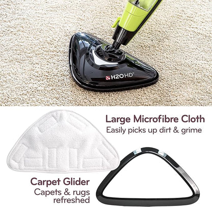H2O HD Steam Mop & Handheld Steam Cleaner | 3-in-1 Floor Steamer | 1500W Power & 450ml Removable Tank | Foldable Storage | Hardwood, Tile & Laminate Cleaner