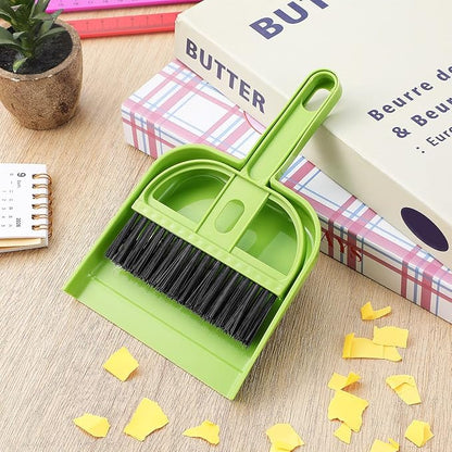 Healifty 18 Pack Mini Dust Pan and Brush Set, Small Broom and Dustpan with Handle for Pets Kids Desk Home Camping Hand Cleaning Supplies