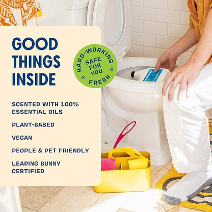 Aunt Fannie's Toilet Bowl Cleaner, Bleach-Free Cleaner Powered by Vinegar, Freshens and Removes Stains, Eucalyptus Scent, 24 fl oz, Pack of 6