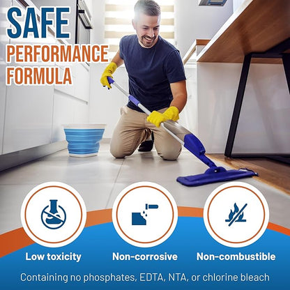 Super Duty Degreaser Heavy Duty Tile & Grout Cleaner for Kitchens, Bathrooms & Floors Removes Grease & Deep Stains Concentrated