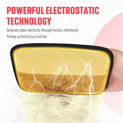 VerdeVilla Pet Hair Remover, Electrostatic Pet Hair Removal Gloves, Reusable Cat & Dog Hair Remover for Couch, Furniture, Carpet, Curtain, Upgraded Animal Fur Removal Tool, Cat Grooming Gloves-2 PCS