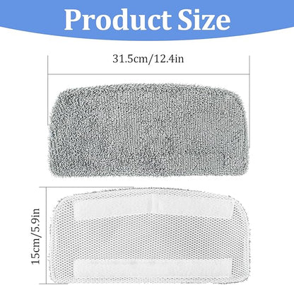 4 Pack Steam Mop Pads Compatible with GorFanty GF-6610B/GF-6610, Neugo NE033/NE033M & Mxnsewr, Washable Microfiber Steam Mop Replacement Pads for Multi-Surface Cleaning