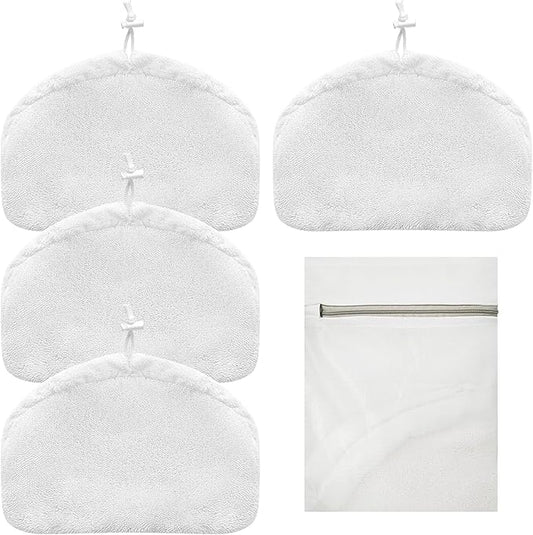 LOVECO 4 Pack Steam Mop Pads Compatible with Kenmore SM2060 S200 Series Steam Mop and Bissell Powerfresh Steam Mop, Widely Compatible Washable Steam Mop Replacement Pads for Scratchfree Floor Cleaning