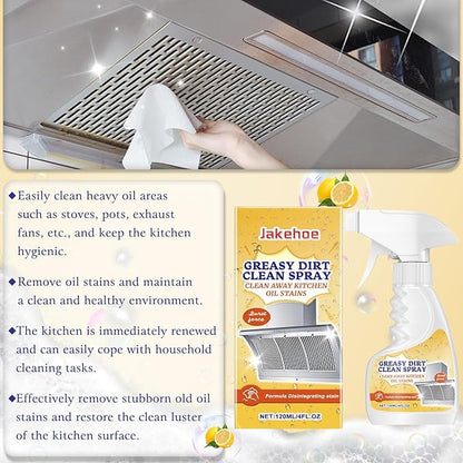 Kitchen Heavy Duty Cleaner Spray,All-Purpose Oil Stain Cleaner,Kitchen Oil Remover Degreaser Spray,All-Purpose Cleaner and Degreaser,Grease Bathroom