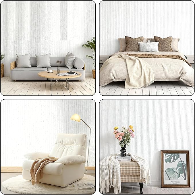 3D Wall Panels Peel and Stick – 2pc X 23.82"x110" PVC Faux Travertine Texture, Self Adhesive Waterproof Wall Covering, DIY Accent Wall, Sofa Background Backsplash & Modern Home Decor, Covers 36 sq.ft