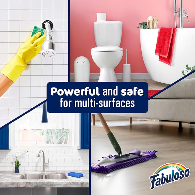 Fabuloso Multi-Purpose Cleaner & Floor Cleaner, 2X Concentrated, Lavender Scent, 56 fluid ounces