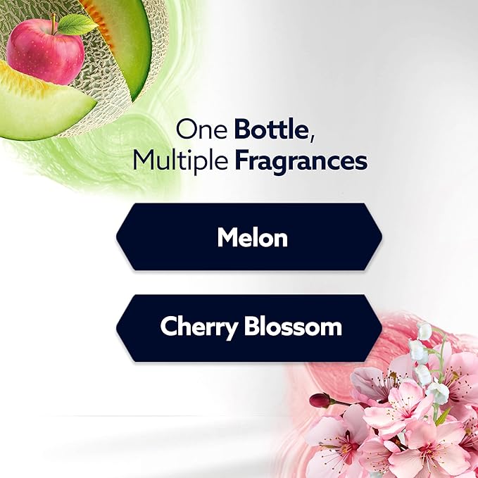 Glade PlugIns Refills with CustomScent Technology, Melon & Cherry Blossom, 5 Refills