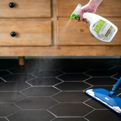 Bona PowerPlus Multi-Surface Floor Deep Cleaner Spray - 32 fl oz - Refillable - Antibacterial Floor Cleaning Solution for Stone, Tile, Laminate, and Vinyl Floors