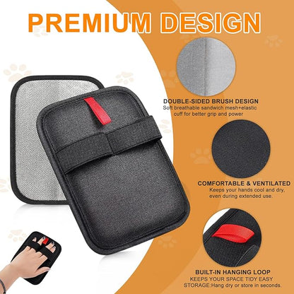 Pet Hair Removal Glove,Reusable Electrostatic Pet Hair Remover Glove,Washable Grooming Tool for Cats, Dogs, Furniture, Car Seats, & Carpets(1 Piece)