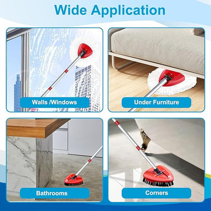 8-Pack Reusable Mop Head Replacement for O Cedar Easywring 1-Tank System, Microfiber Spin Mop Refills Compatible with Vileda 2-in-1 Turbo Triangle