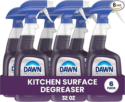 Dawn PRO Kitchen Surface Degreaser, Bulk Cleaning Spray for Oil and Grease Buildup in Commercial Kitchens, 32 fl oz (Case of 6)