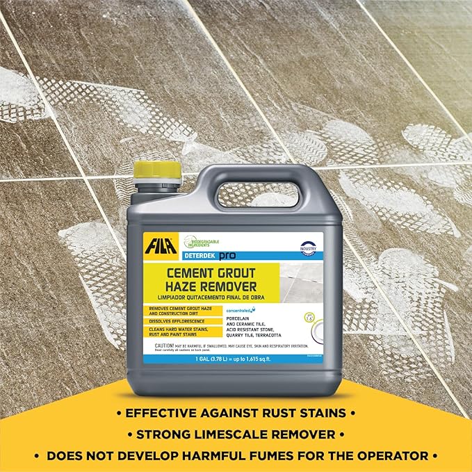 FILA Surface Care Solutions, DETERDEK PRO Cementitious Grout Haze Remover, 1 GAL