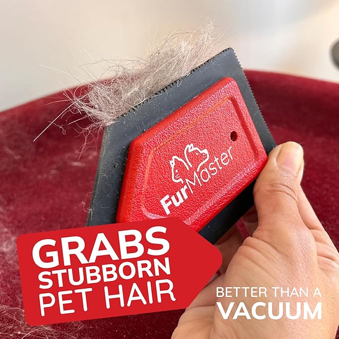 JJ KENT FurMaster - Pet Hair Remover for Furniture - Dog and Cat Fur Remover - Perfect Hair Removal Tool for Furniture and Vehicles