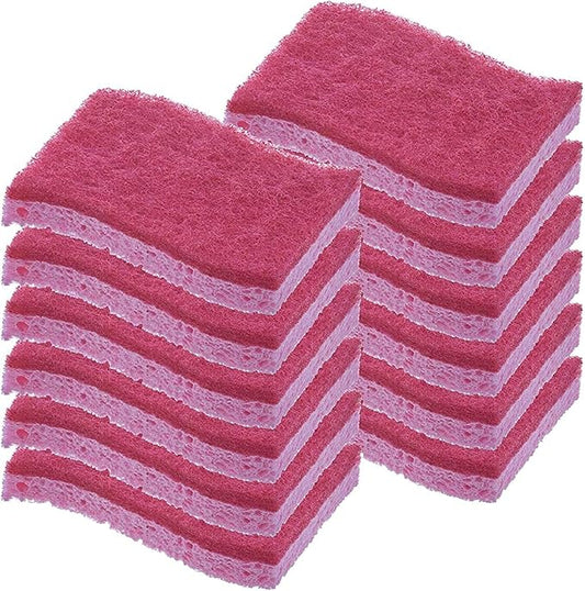 Kitchen Sponges for Washing Dishes, Non-Scratch Cellulose Dish Scrub Sponges, Cleaning Sponges for Household Use, Safe Cleaning Products, Kitchen Sponges Pack of 12, by Superio