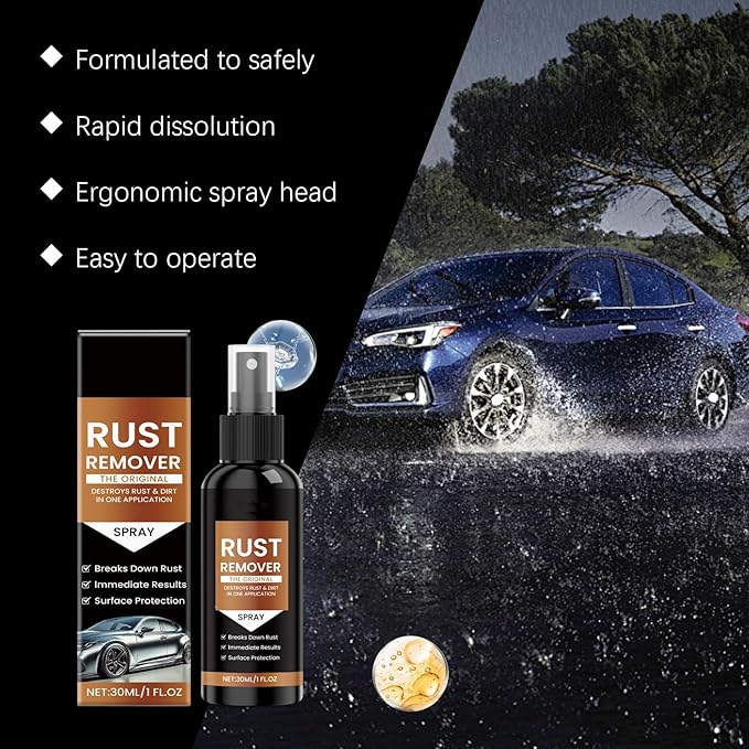 Nexa Rust Remover Spray, 2025 New Upgrade Rust Remover for Metal, Tools, Cars, Chains Automotive & Household Surfaces (3)