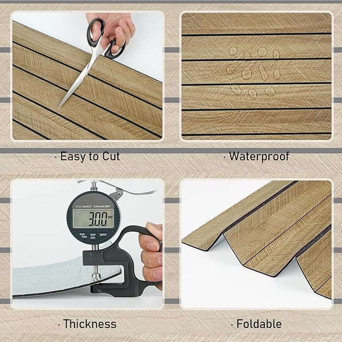 Wallercity 3D Wood Grain Wall Panels Self Adhesive Wood Slats Wall Paneling for Walls Soundproof Peel and Stick Wooden Panel for Living Room Bedroom Bathroom Waterproof Fence Wallpaper 11.7''x197''