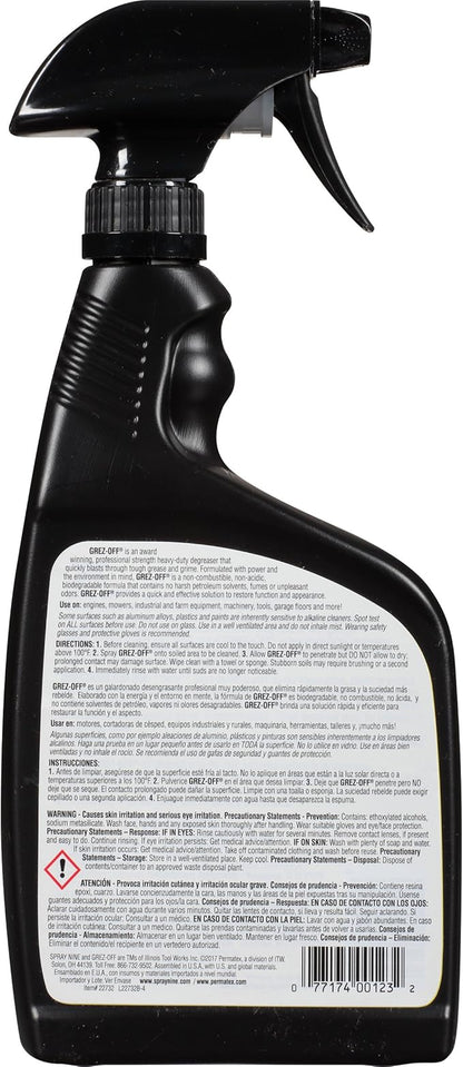 Spray Nine 22732-12PK Grez-Off Heavy Duty Degreaser, 32 oz. (Pack of 12)