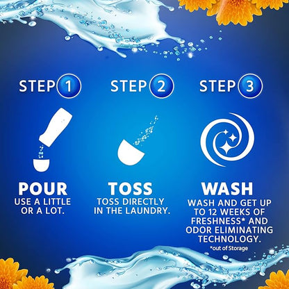 Purex Crystals In-Wash Fragrance and Scent Booster, Fresh Spring Waters, 21 Ounce (Pack of 4)