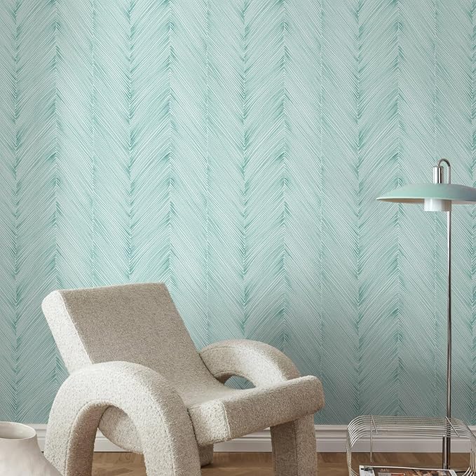 Modern Peel and Stick Wallpaper Boho Green Contact Paper 17.3"x 1200" Self-Adhesive Waterproof Neutral Wallpaper Vinyl Roll for Bathroom Bedroom Cabinets Décor