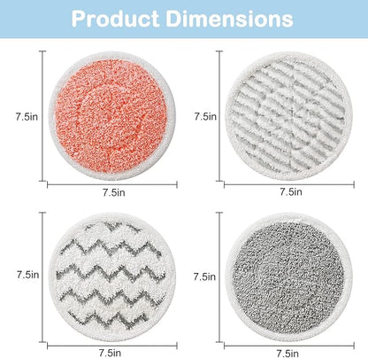 10 Pack Upgraded Replacement Steam Mop Pads for Shark S8201 S7001 S8001 S7201 S7000AMZ S7000 S7005 S7020 S7001C Steam Mop,Steam & Scrub All-in-One Scrubbing and Sanitizing,Dirt Grip Scrub Washable Pad