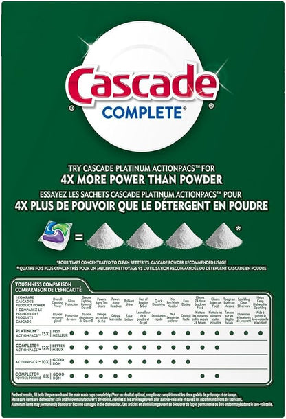 Cascade Complete Dawn Fresh Scent Dishwasher Detergent Powder, 45 Ounce