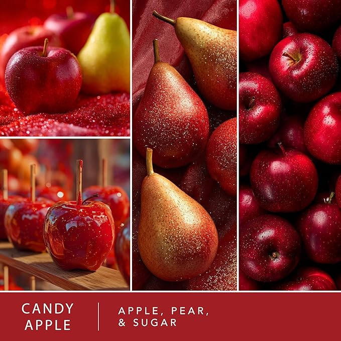 ScentSationals Candy Apple Fragrance Oil Plug In Air Freshener Refills 3-Pack - Works with Scentsationals Wall Plugs, Long-Lasting Home Fragrance, 0.8 fl oz Each, Packaging May Vary