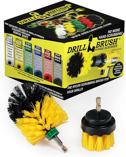 Bathroom Accessories Essentials - Cleaning Supplies - Scrub Brush - Shower Cleaner Brush - Shower Door Scrubber - Bathtub Cleaning Kit - Bath Mat Brush - Bathroom Tile Brush - Grout Cleaning Scrubber