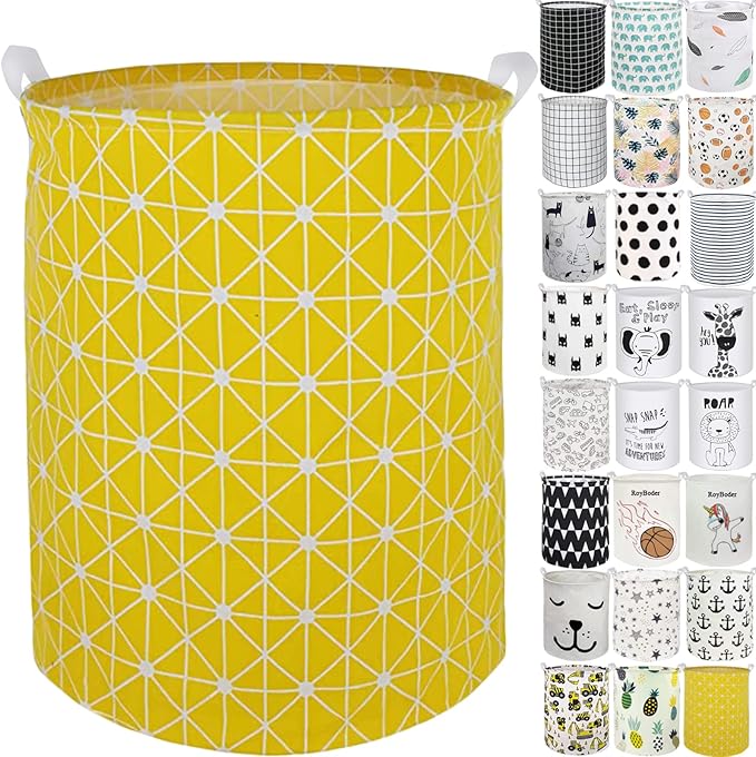 Collapsible Laundry Basket in Bedroom Waterproof Laundry Hamper in Bathroom Large Laundry Bag in College Dormitory Cloakroom Livingroom Nursery Organizer Toy Bin