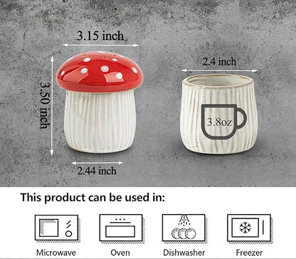 Mushroom Microwave Cleaner Steam Ceramic Oven Cleaner Microwave Steam Cleaner Red Kitchen Microwave Cleaning