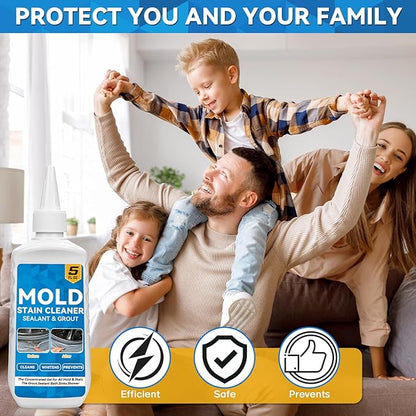 HomeMold Stain Remover Gel, Effective Washing Machine Cleaner for Front Load Washer, All-Purpose Cleaning Gel for Penetrating for Bathroom, Shower and Bathtub Tile Grout (5 Floz) (5.0 Fl Oz)