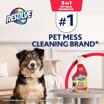 Resolve Pet Specialist Carpet Cleaner Spray – for Removal of Pet Stains & Odors Up to 7 Days Old, 22oz