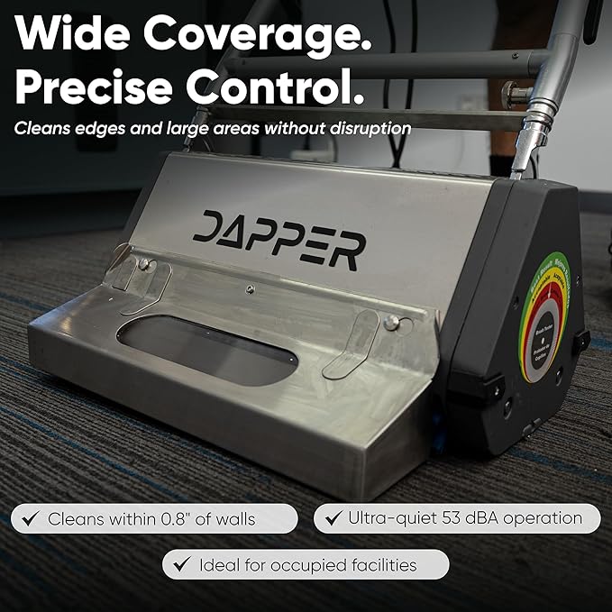 22" Counter-Rotating Brush (CRB) Commercial Carpet & Hard Floor Cleaning Machine – 450 RPM, Quiet 53 dBA, Durable 60 lb Wide-Area Scrubber – Ideal for Banquet Halls, Event Centers & Large Facilities