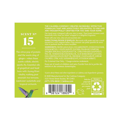 Caldrea Hand Wash Soap, Ginger Pomelo Scent, 10.8 oz