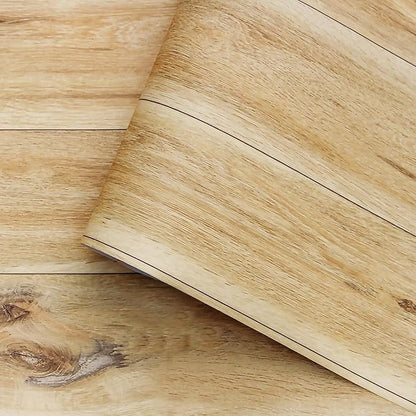 Yun-aeon Realistic Wood Peel and Stick Wallpaper 17.7"x300" Contact Paper Wood Grain Self-Adhesive Film Waterproof & Removable Wallpaper Decorative Vinyl for Kitchen Countertops Cabinets
