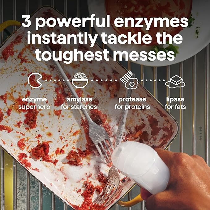 Method Super Shine Foaming Dish Spray Refill, Reuse With Trigger, Powered by Enzymes, Free + Clear, Unscented, 16 fl oz