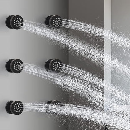 HOMEDEC 2inch Round Brass Showerhead Shower Jet Massage Spa Body Sprays Jets Wall Mount, 6pcs,Oil Rubbed Bronze